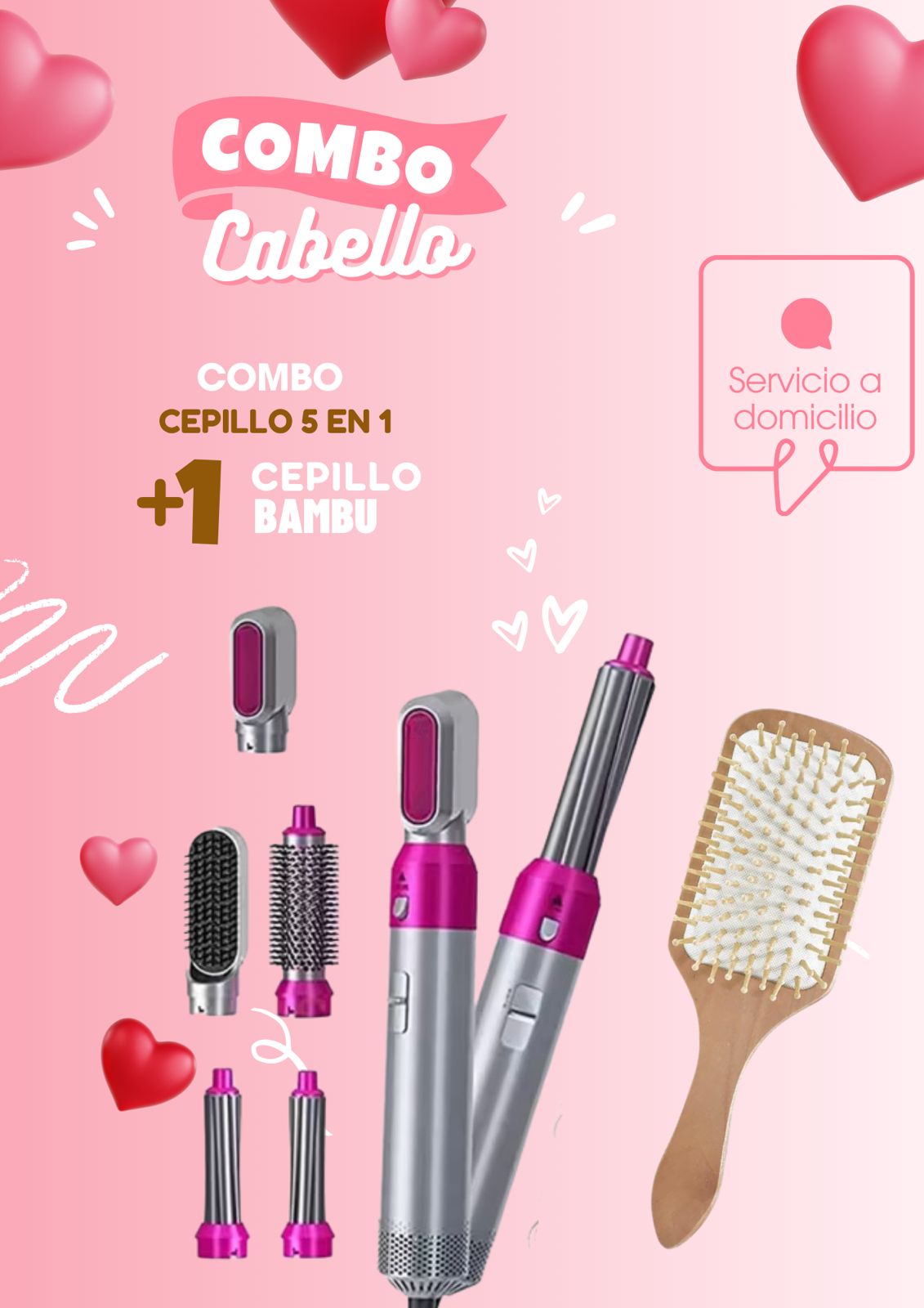 COMBO CEPILLO 5 - 1 + CEPILLO BAMBU